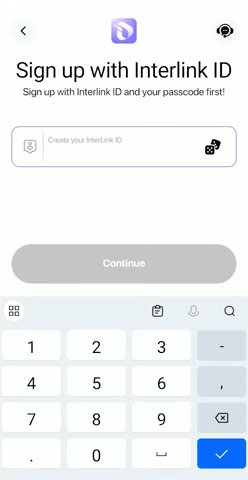 Interlink app Id Create